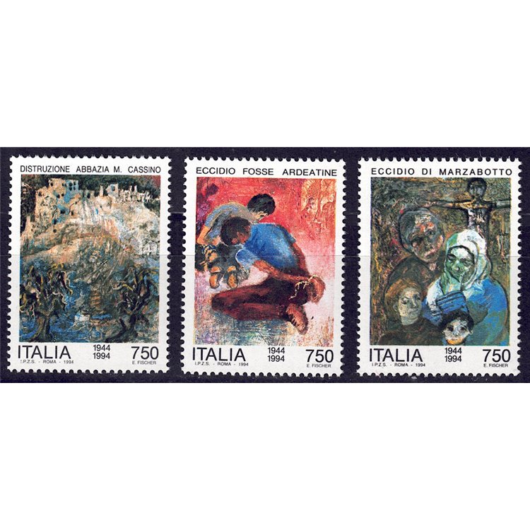 ITALY 1994 Events of the Second World War 3v MNH**