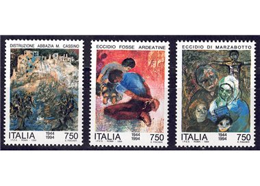 ITALY 1994 Events of the Second World War 3v MNH**