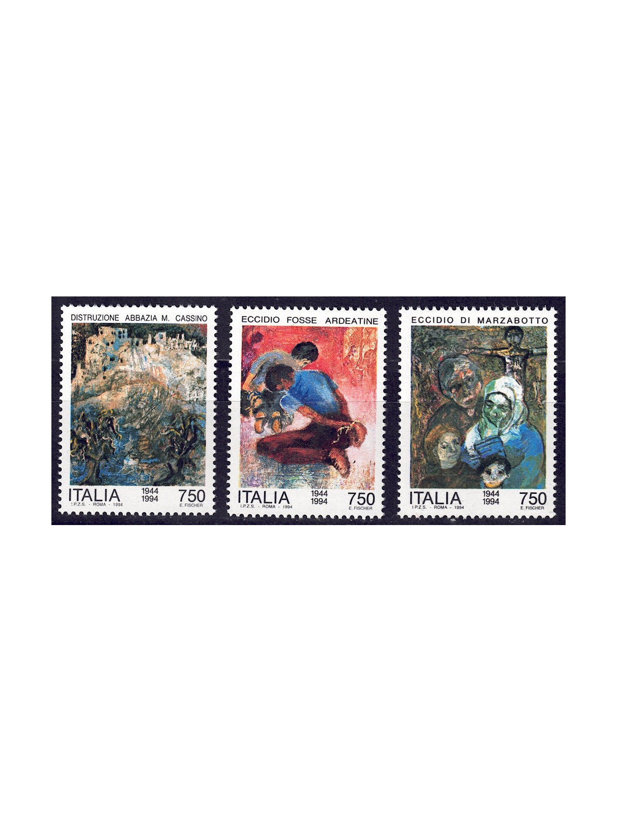 ITALIA 1994 Avvenimenti della 2ª guerra mondiale 3v MNH**