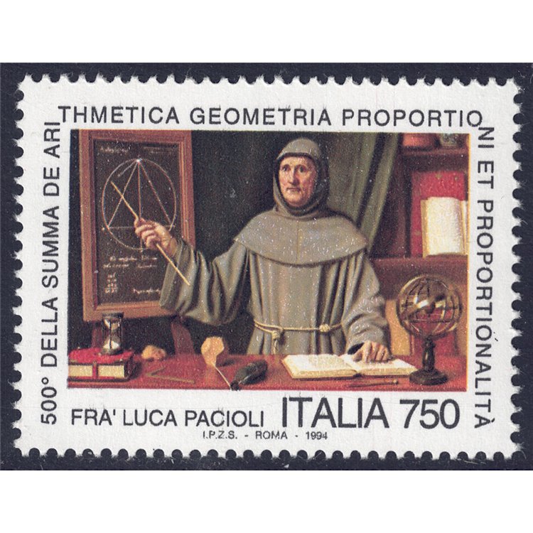ITALY 1994 Fra Luca Pacioli MNH**