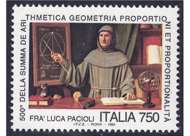ITALY 1994 Fra Luca Pacioli MNH**