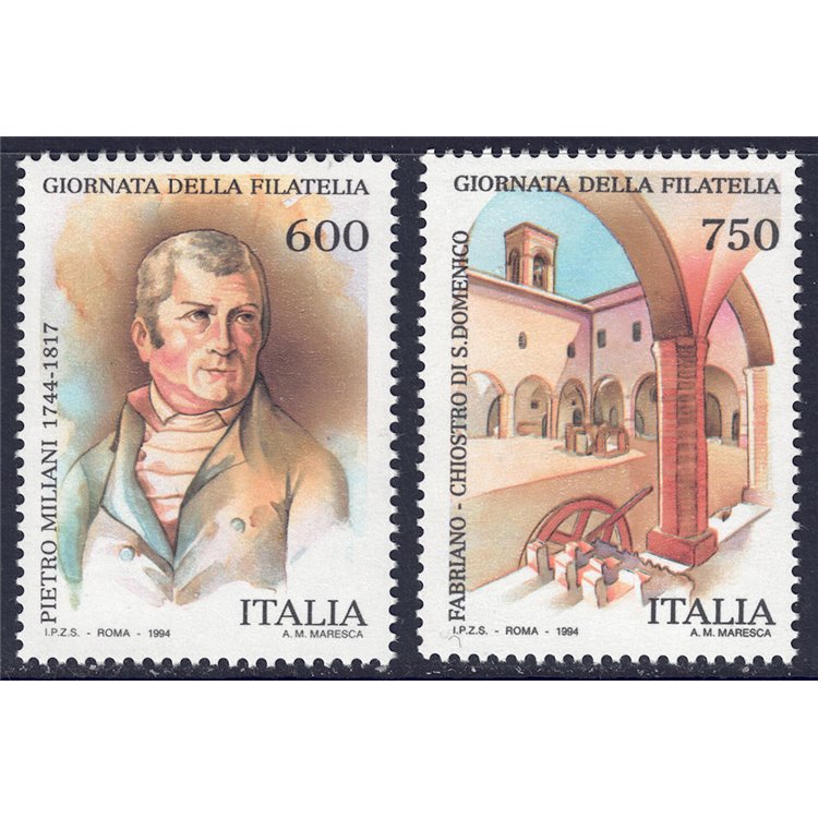 ITALIA 1994 Giornata della filatelia 2v MNH**