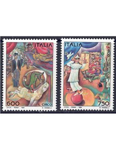 ITALY 1994 The Circus 2v MNH**