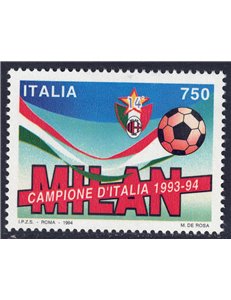 ITALY 1994 Milan champion of Italy MNH**