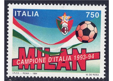 ITALY 1994 Milan champion of Italy MNH**