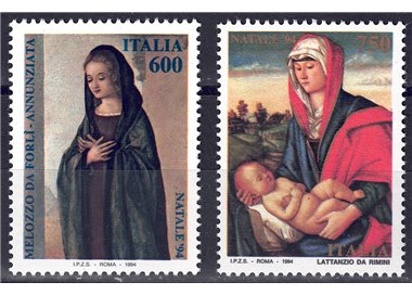 ITALY 1994 Christmas 2v MNH**