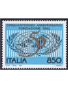 ITALIA 1995 Anniversario ONU MNH**