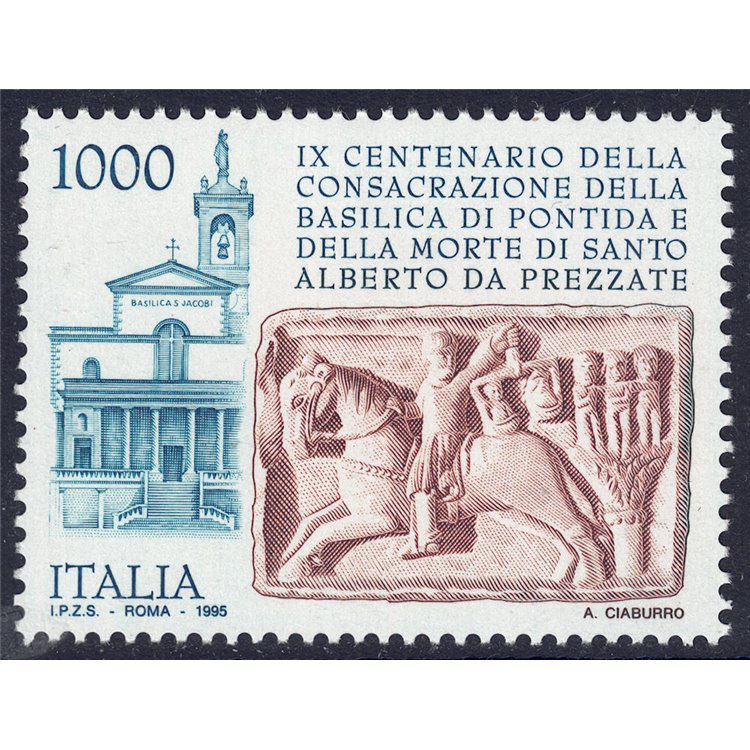 ITALY 1995 Basilica of Pontida MNH**