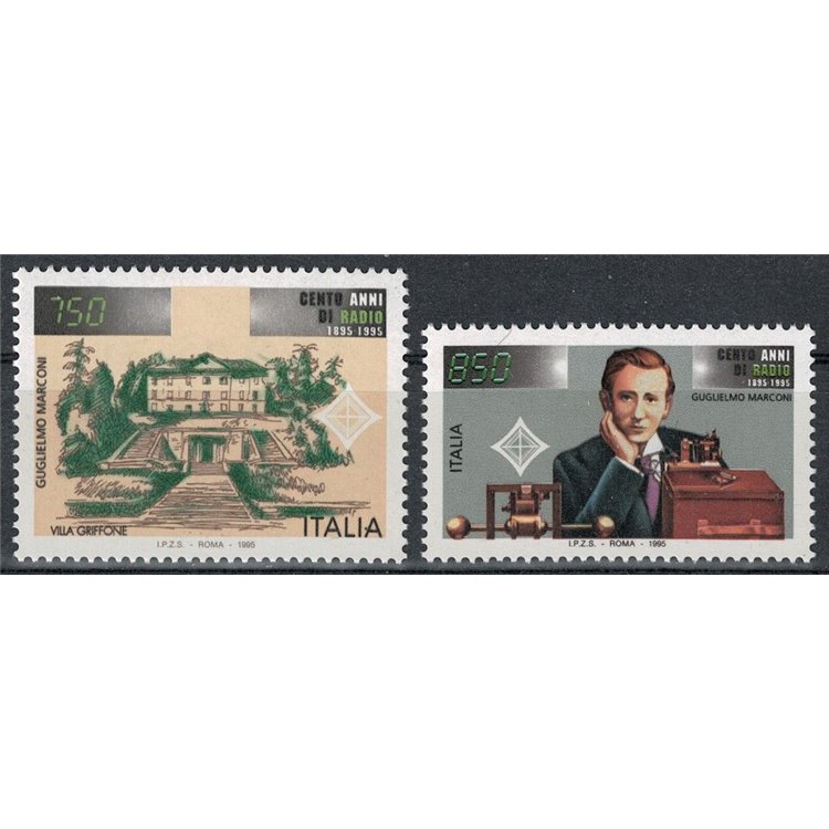 ITALY 1995 Centenary of the Radio 2v MNH**