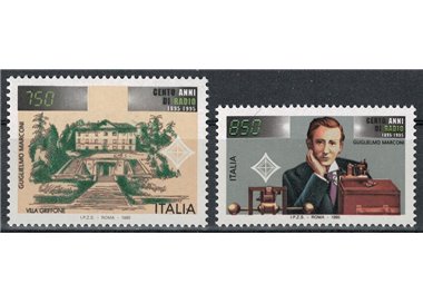ITALIA 1995 Centenario della radio 2v MNH**