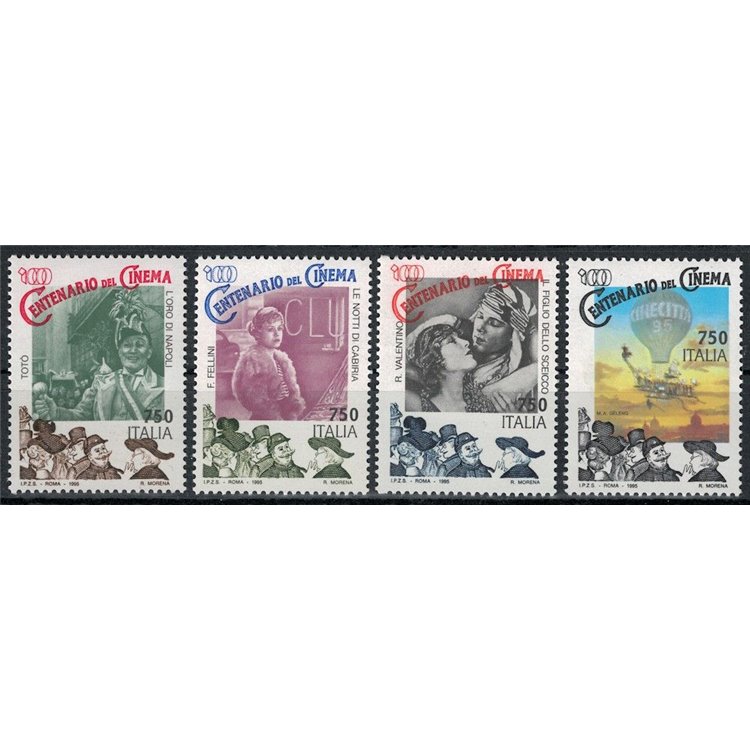 ITALIA 1995 Cinema 4v MNH**