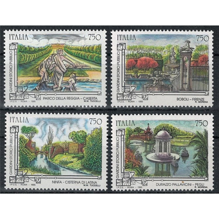 ITALY 1995 Historic Public Gardens 4v MNH**