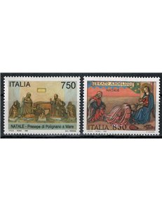 ITALIA 1995 Natale 2v MNH**