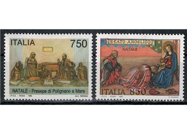 ITALY 1995 Christmas 2v MNH**