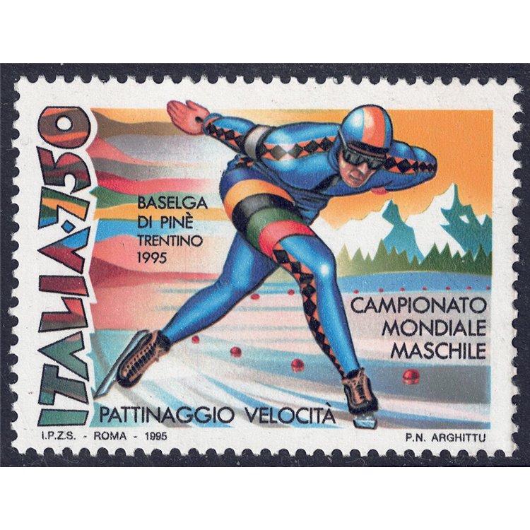 ITALY 1995 Ice Skating MNH**
