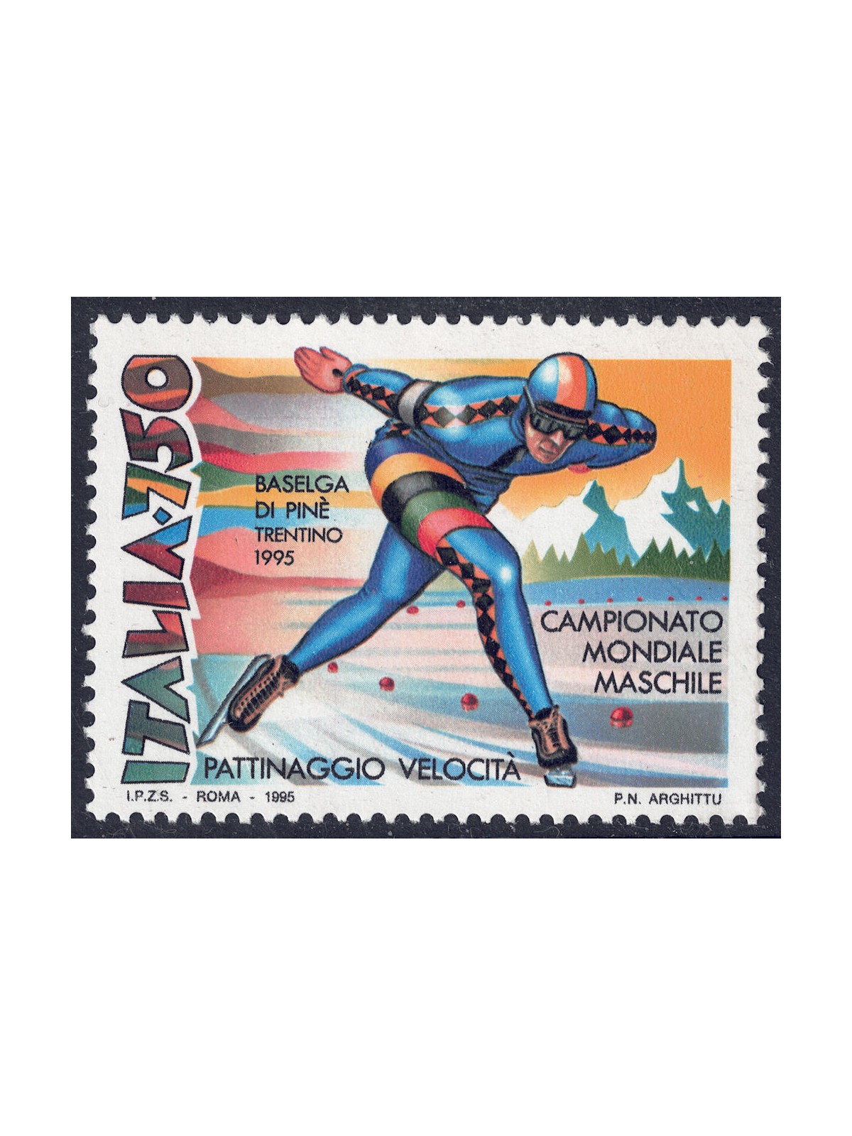 ITALY 1995 Ice Skating MNH**
