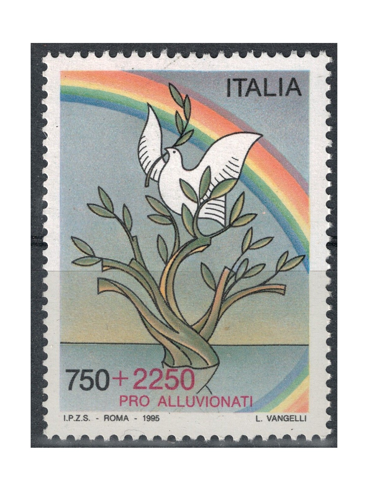 ITALIA 1995 Pro alluvionati MNH**