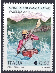 ITALIA 2002 Canoa Kayak MNH**