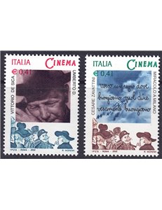 ITALY 2002 Italian Cinema 2v MNH**