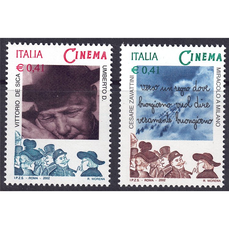 ITALY 2002 Italian Cinema 2v MNH**