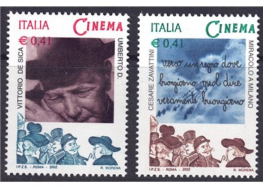ITALIA 2002 Cinema italiano 2v MNH**