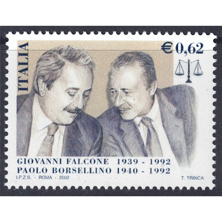 ITALY 2002 Falcone and Borsellino MNH**