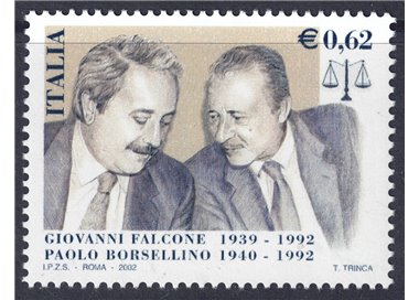 ITALIA 2002 Falcone e Borsellino MNH**