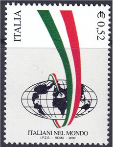 ITALIA 2002 Italiani nel mondo MNH**