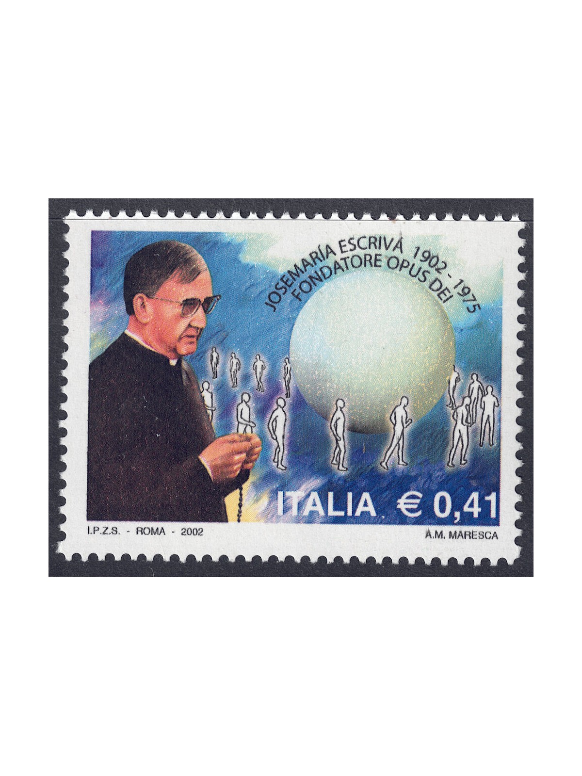 ITALIA 2002 Josemaria Escrivà MNH**