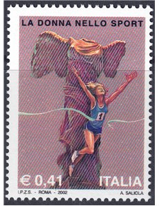 ITALIA 2002 La donna nello sport MNH**