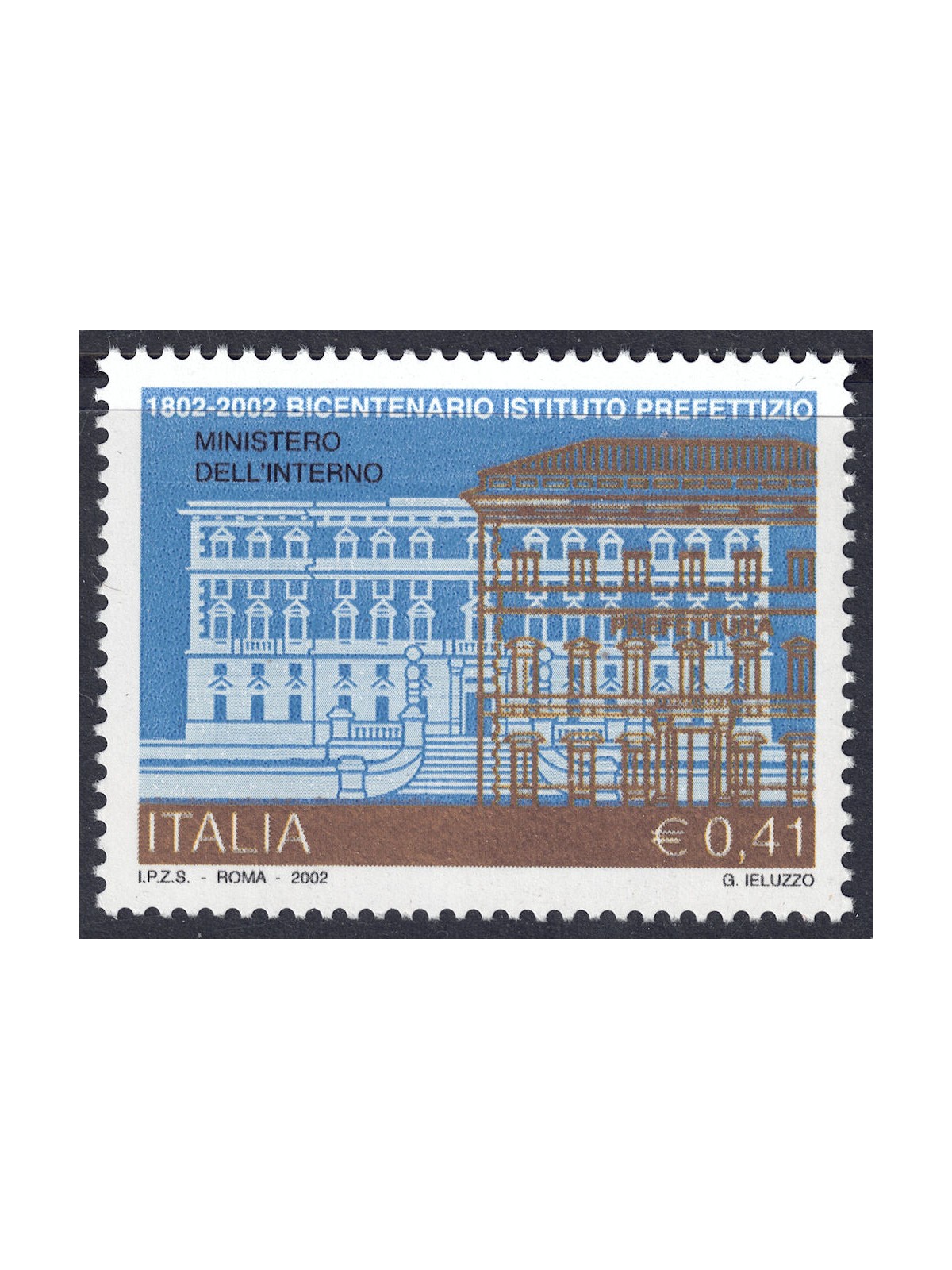 ITALIA 2002 Ministero dell'Interno MNH**
