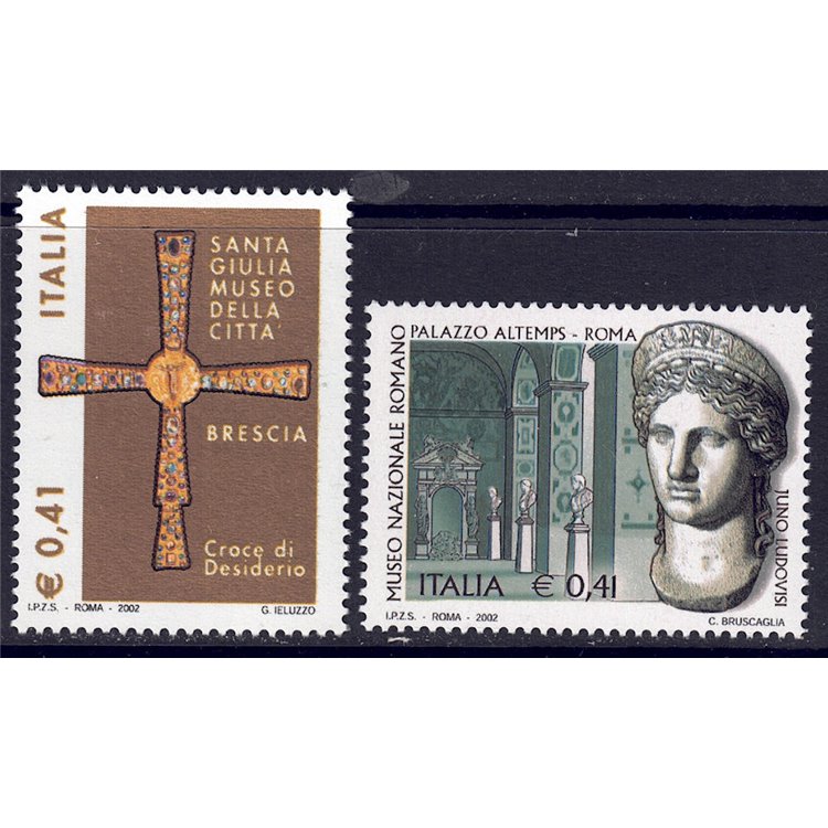 ITALIA 2002 Musei italiani 2v MNH**
