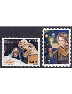 ITALY 2002 Christmas 2v MNH**