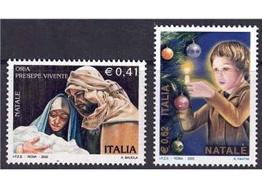 ITALY 2002 Christmas 2v MNH**