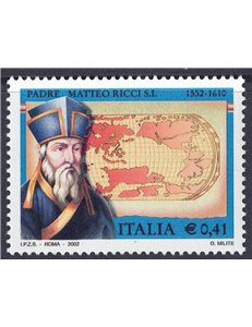 ITALIA 2002 Padre Matteo Ricci MNH**