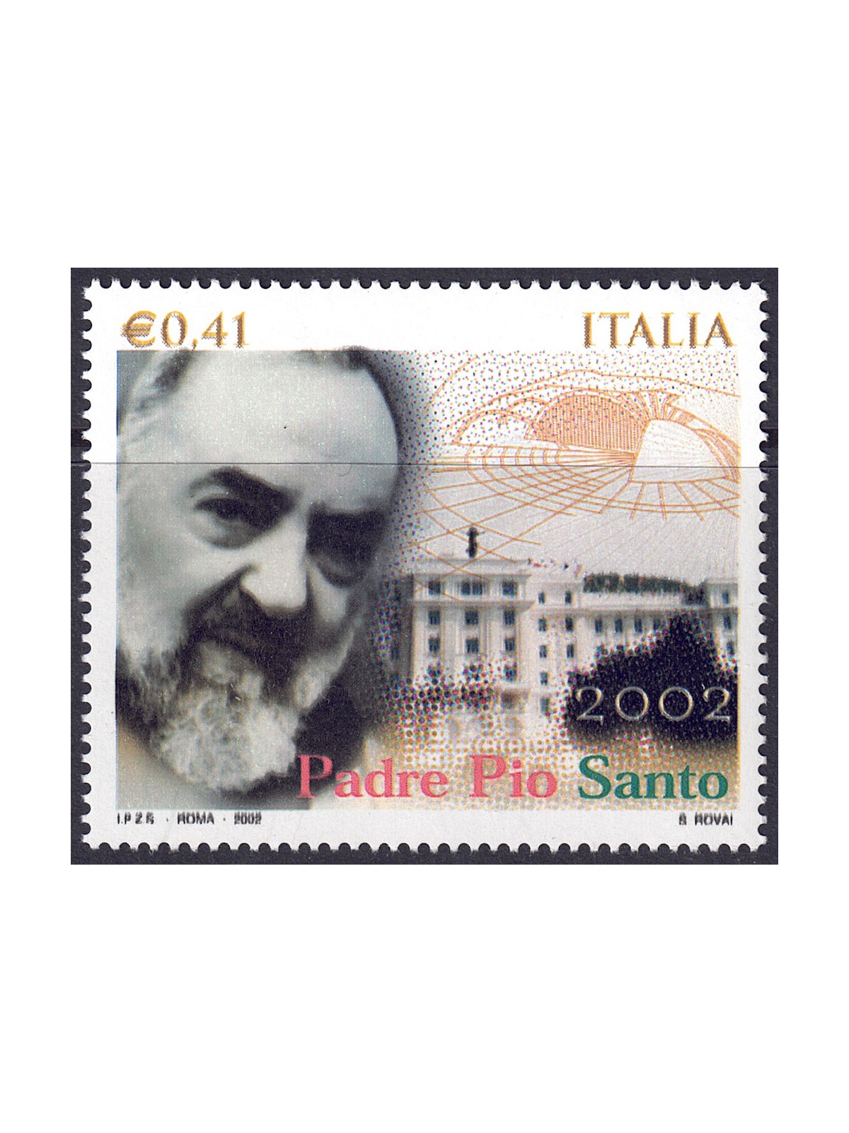ITALIA 2002 Padre Pio MNH**