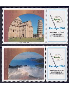 ITALIA 2002 Patrimonio mondiale UNESCO 2v MNH**
