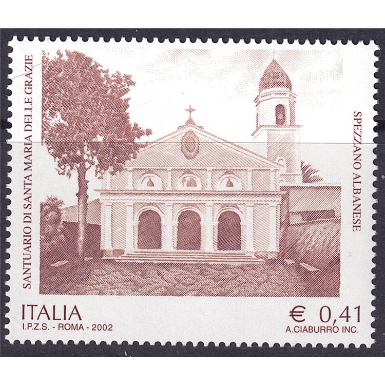 ITALY 2002 Santa Maria delle Grazie MNH**