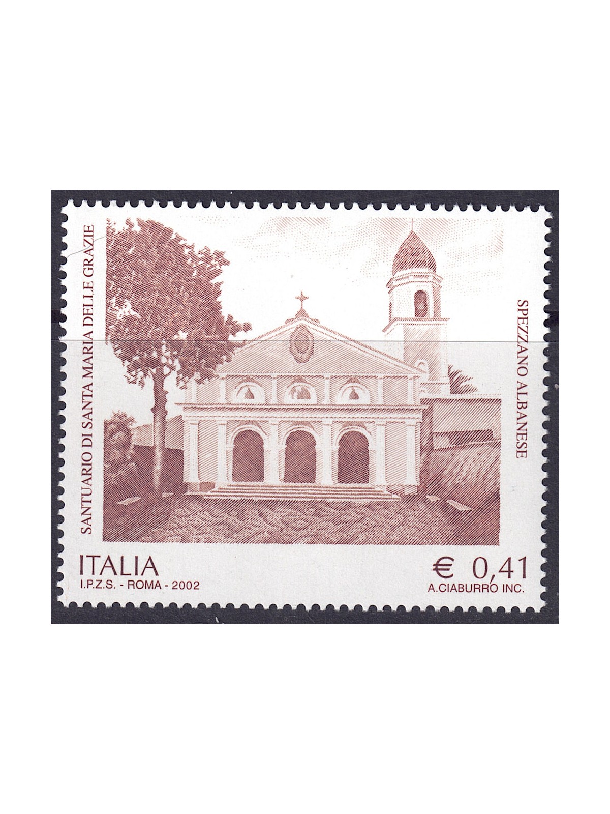 ITALY 2002 Santa Maria delle Grazie MNH**