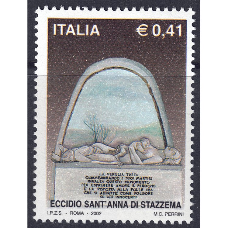 ITALIA 2002 Sant'Anna di Stazzema MNH**