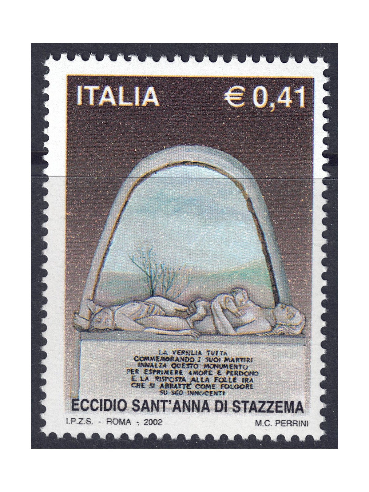 ITALIA 2002 Sant'Anna di Stazzema MNH**
