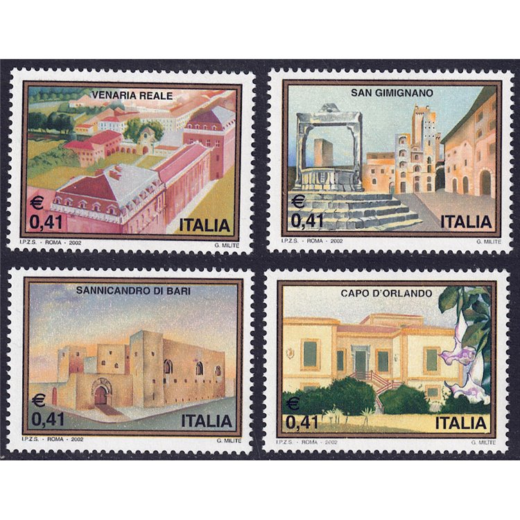 ITALY 2002 Tourism 4v MNH**