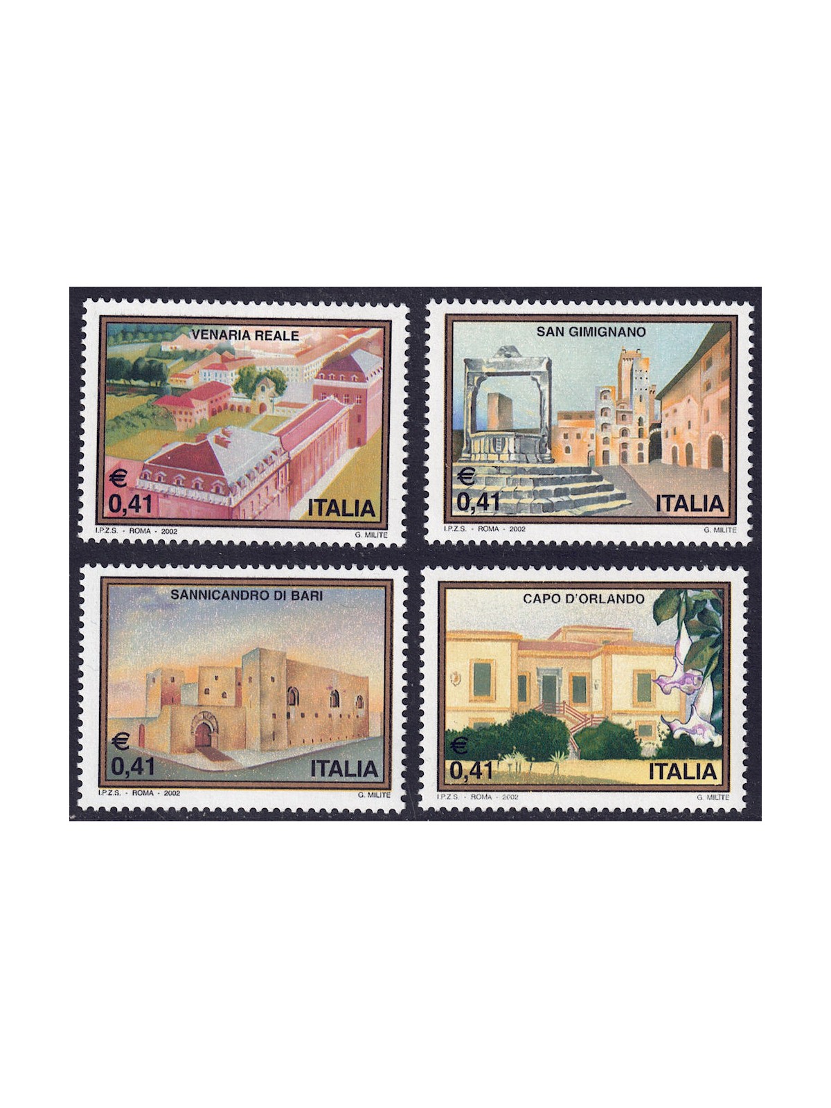 ITALY 2002 Tourism 4v MNH**