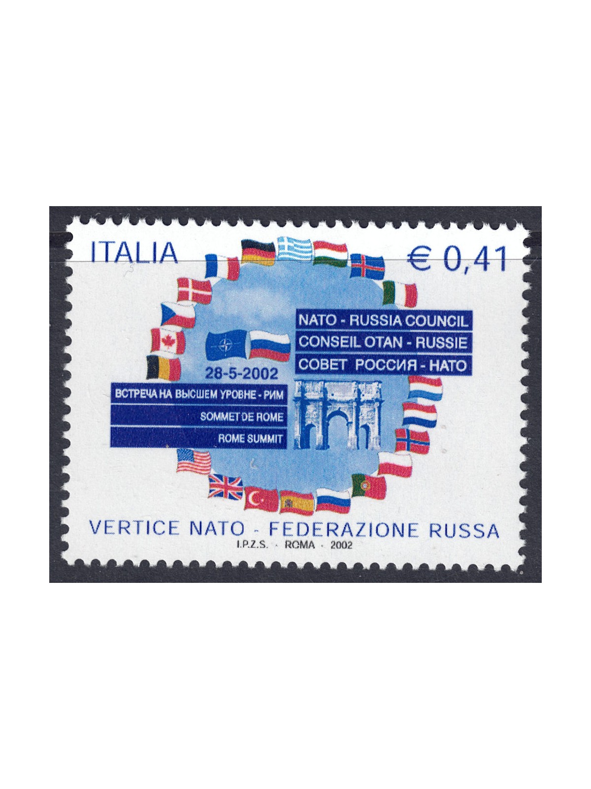 ITALY 2002 NATO-Russia Summit MNH**