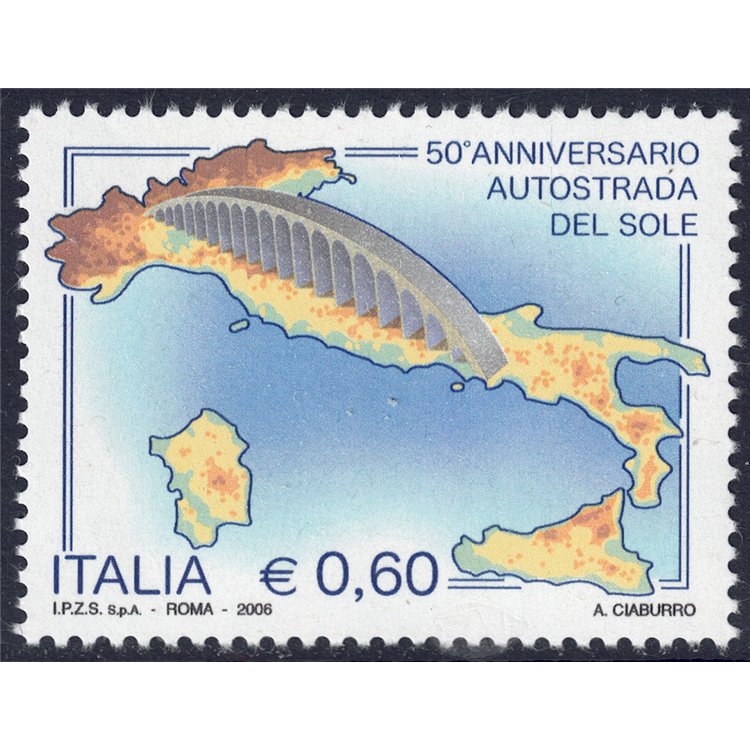 ITALY 2006 Autostrada del Sole MNH**
