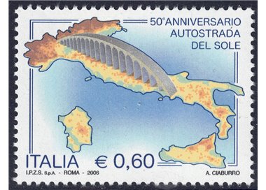 ITALIA 2006 Autostrada del Sole MNH**