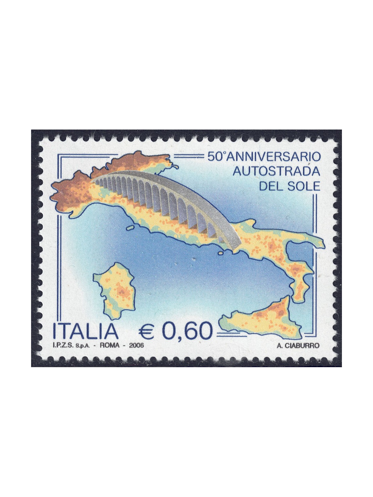 ITALIA 2006 Autostrada del Sole MNH**