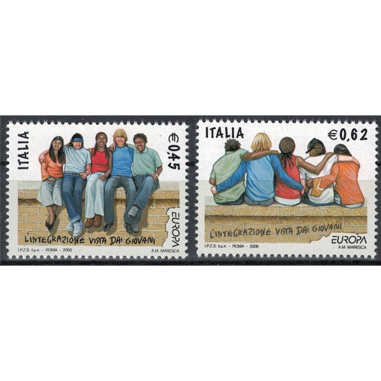 ITALIA 2006 Europa 2v MNH**
