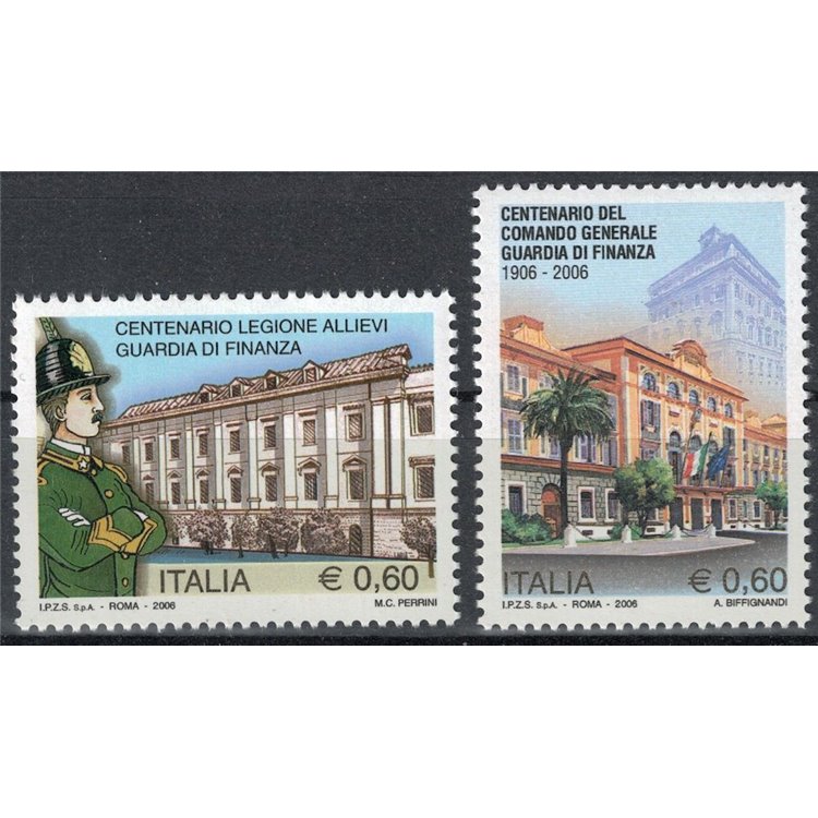 ITALY 2006 Guardia di Finanza 2v MNH**