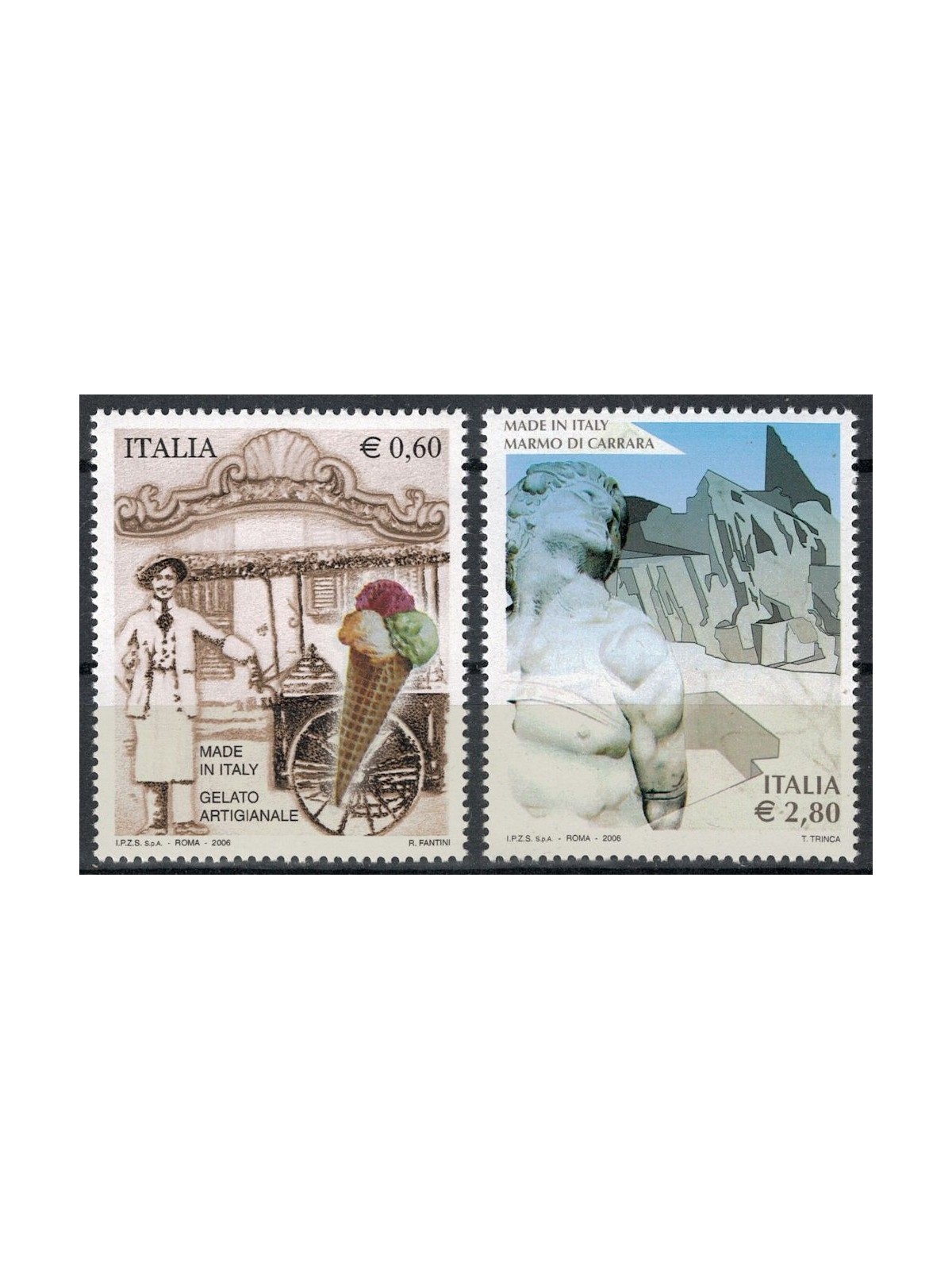 ITALIA 2006 Made in Italy 2v MNH**